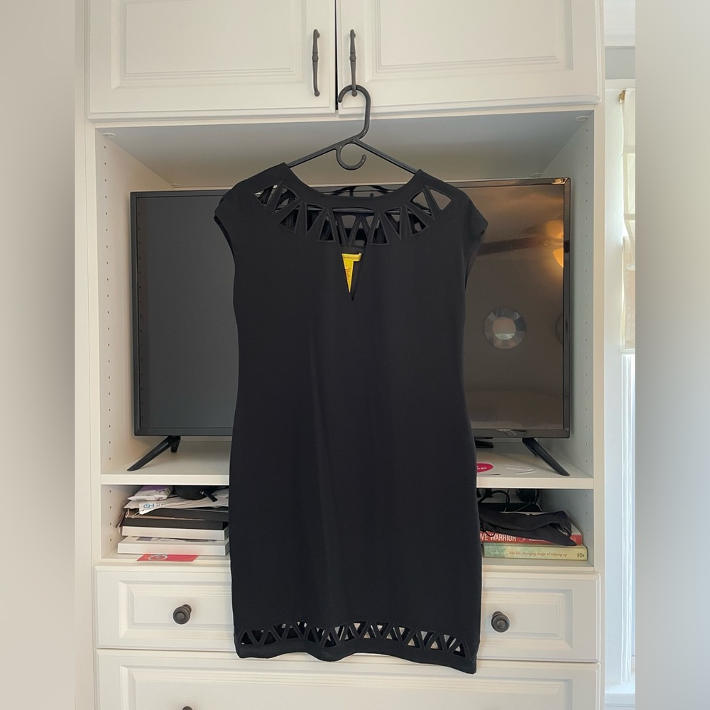 Catherine Malandrino black cocktail dress, size 4.